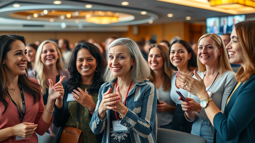 Diverse group of women attending in-person and online networking sessions, networking tips for women in business
