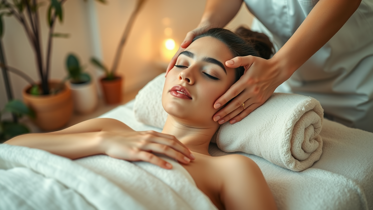 Close up hands massaging for wellness, connecting spa treatments to well-being
