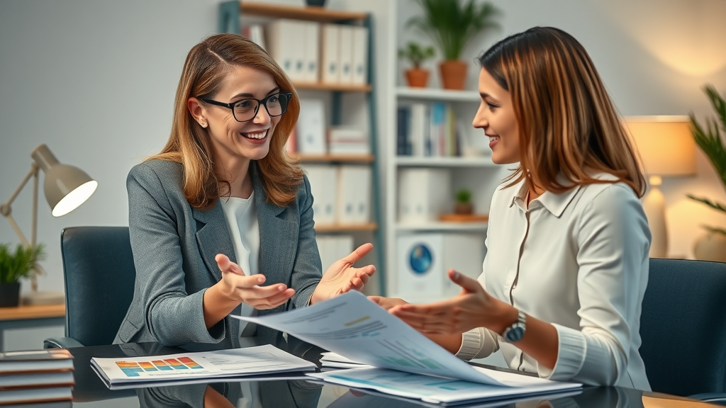 financial professional female advisor mentoring young woman client
