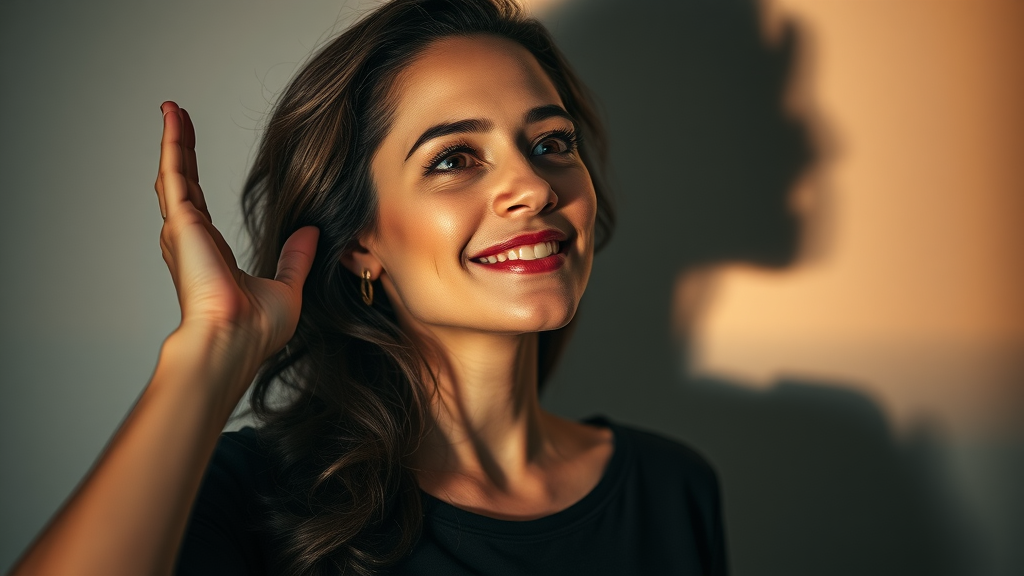 Confident woman breaking free from shadows symbolizing mindset shift in empowerment coaching