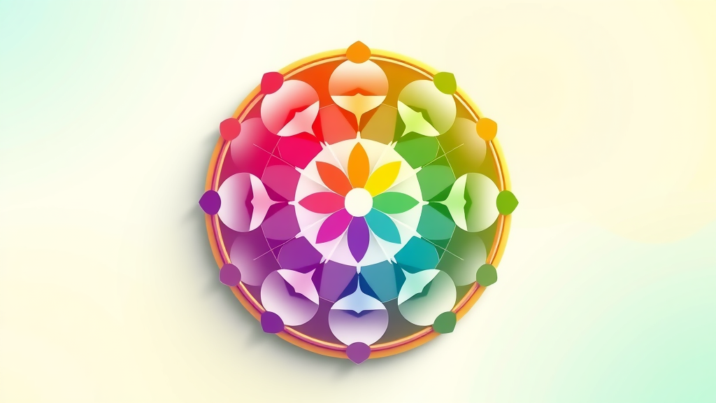 Colorful wellness wheel diagram illustrating the mindset for wellness and business across heart, spirit, mind, and body