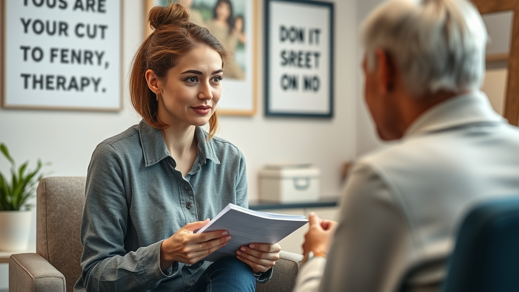 Determined woman taking notes during therapy, focused on rebuilding trust and moving forward after infidelity