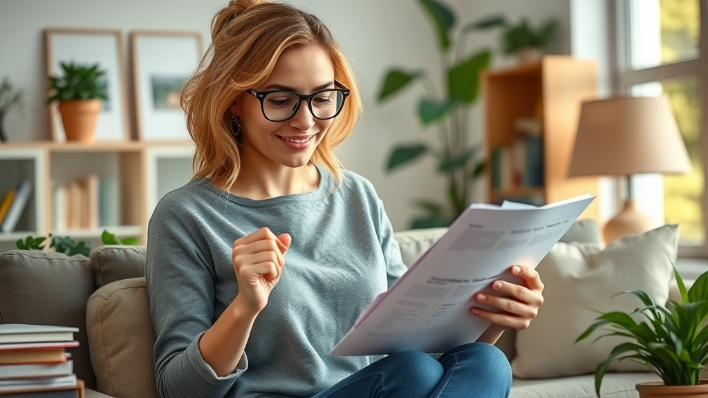 Empowering woman organizing personal finances illustrating financial coaching trends women
