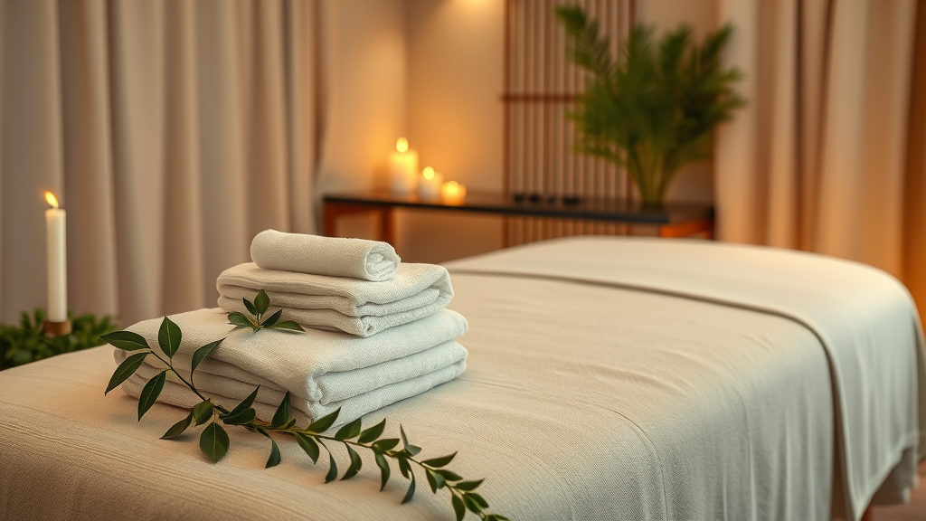 Luxurious spa room at wellness retreat for mind and body treatments and relaxation
