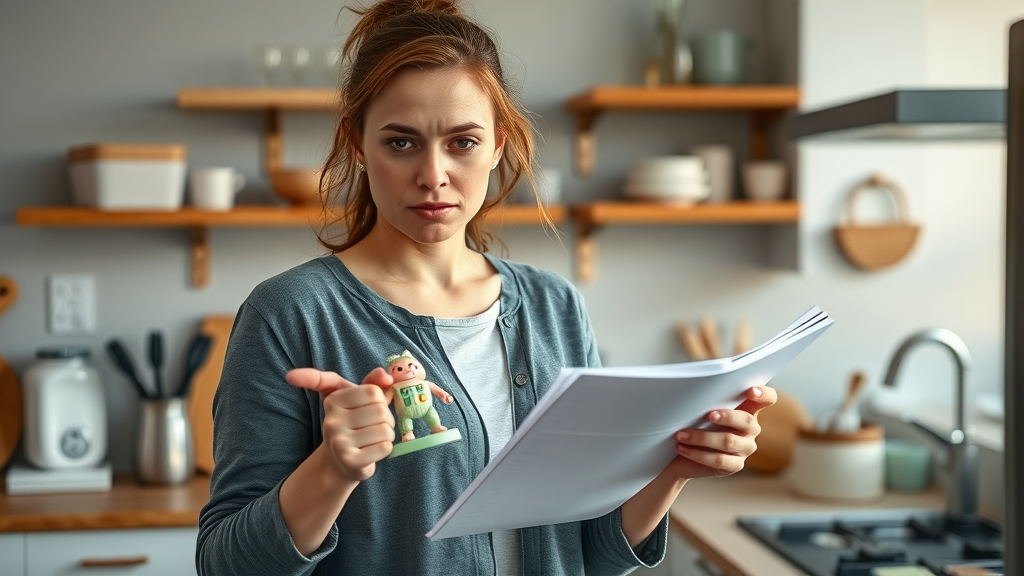 A busy woman juggling work and family responsibilities, illustrating the difficulty of prioritizing self-care for women